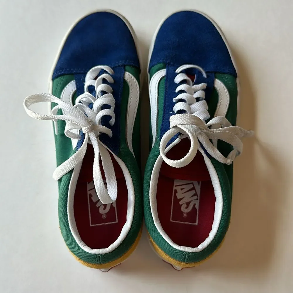 VANS Unisex Yacht Club Old Skool Classic Suede Sneakers Multi-Color Size M5.5/W7